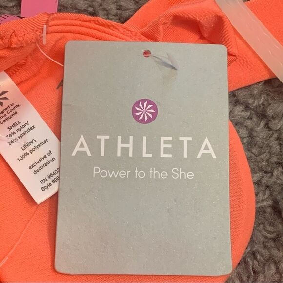 Athleta Coral Aqualuxe Bandelsun Bikini Top - Picture 7 of 7